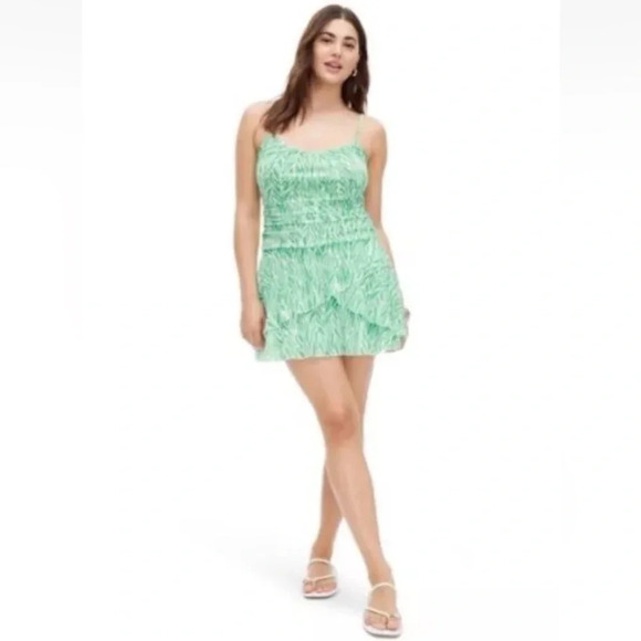 DVF Diane Von Furstenberg For Target Sea Twig Green Mini Dress 2X NWT (476) - Picture 1 of 7